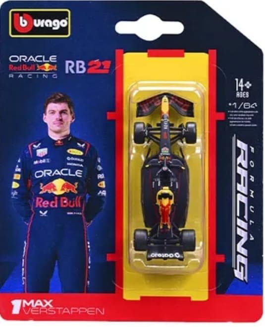 BURAGO 1:64 F1 BLISTER IMPORTED RB-21 RED BULL - Image 1