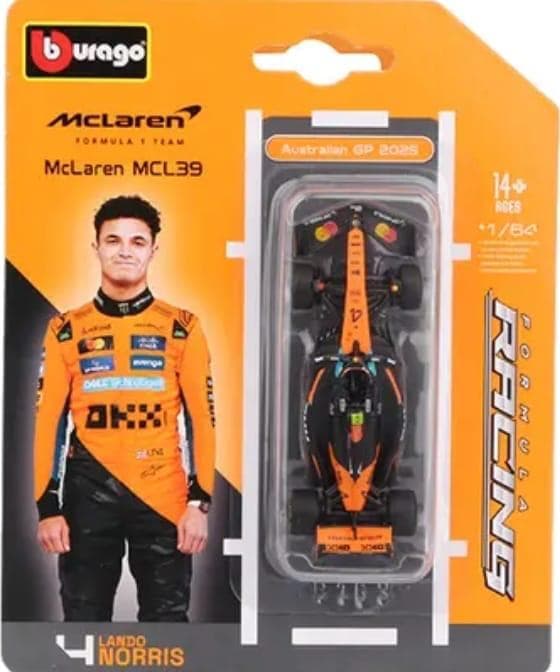 BURAGO 1:64 F1 BLISTER IMPORTED MCLAREN MCL39 - Image 1