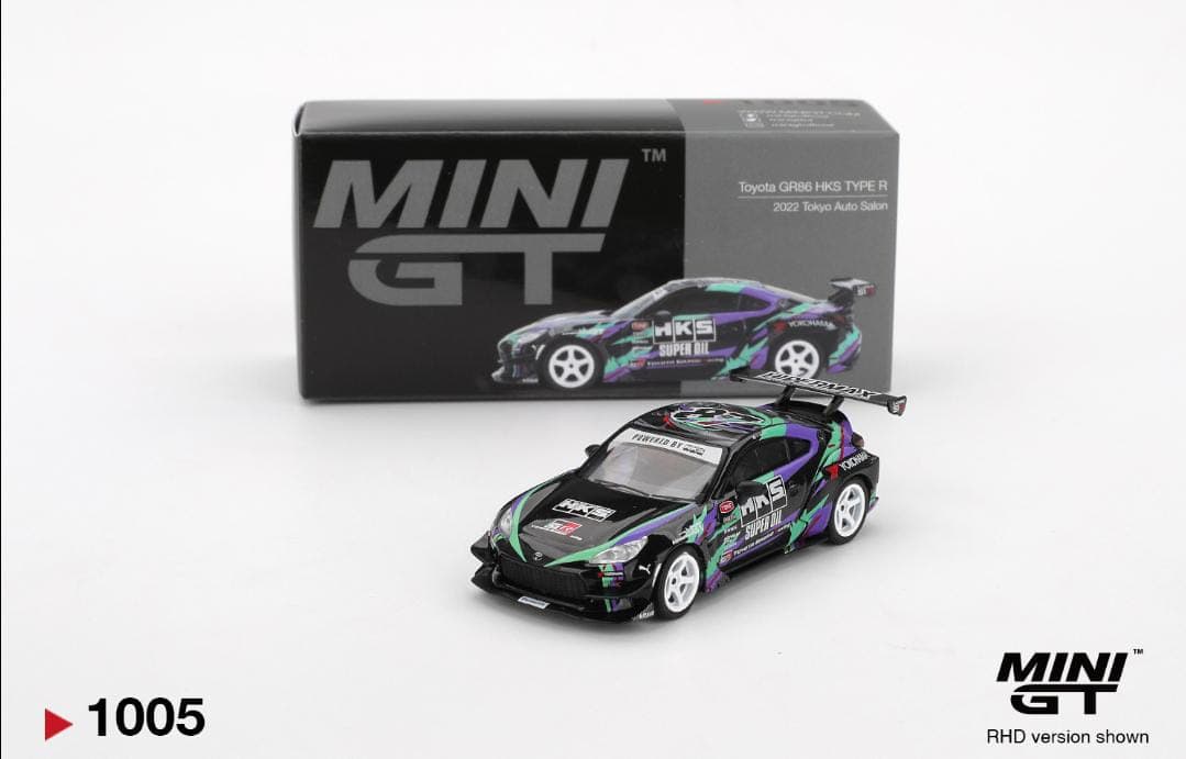 MINI GT BOX TOYOTA GR86 HKS TYPE-R - Image 1