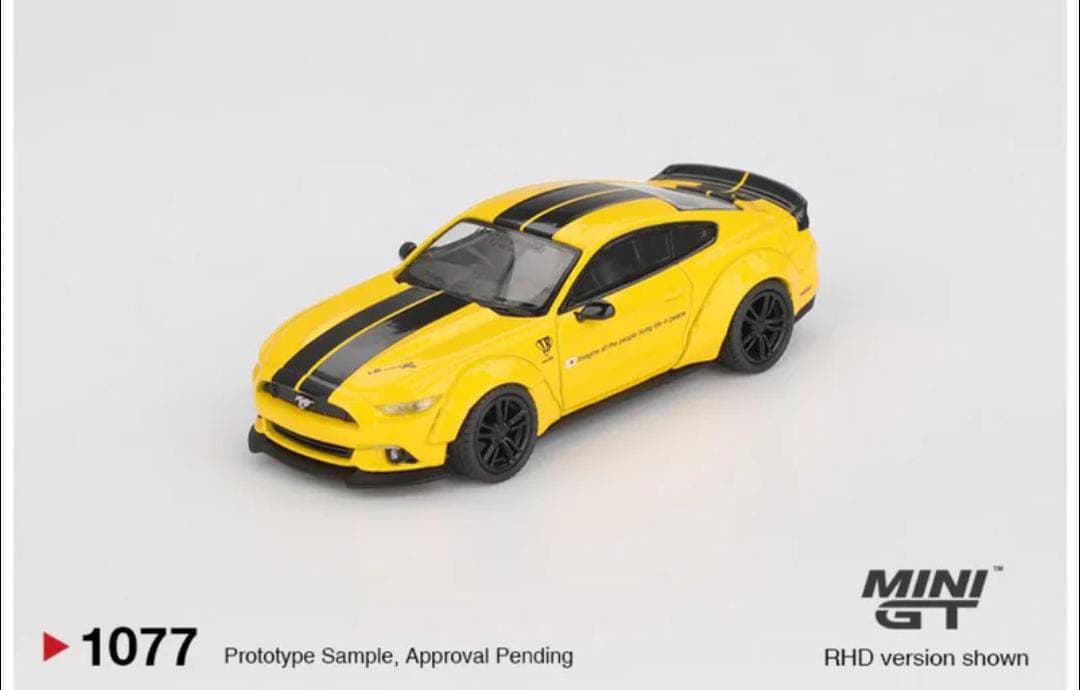 MINI GT BOX LB-WORKS FORD MUSTANG ( TRIPLE YELLOW ) - Image 1
