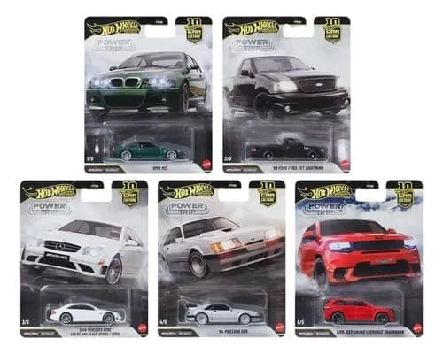 HOT WHEELS PREMIUM 1:64 POWER TRIP CAR CULTURE SET OF 5 - Image 1