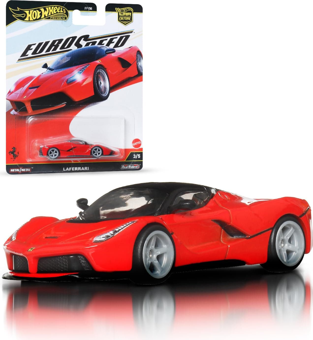 HOT WHEELS PREMIUM 1:64 LA FERRARI EURO SPEED - Image 1