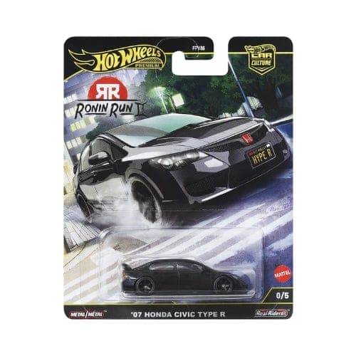 HOT WHEELS PREMIUM 1:64 '07 HONDA CIVIC TYPE R CHASE CAR - Image 1