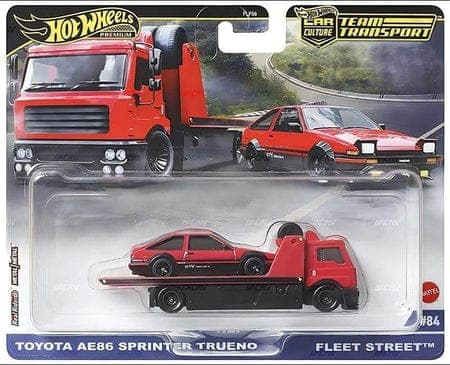 HOT WHEELS TEAM TRANSPORT 1:64 TOYOTA AE86 - Image 1