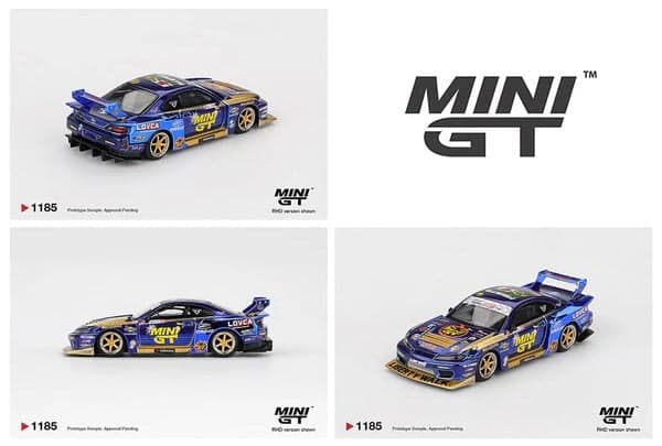 MINI GT BOX 1185 NISSAN SILVIA (S15) #555 LB-SUPER SILHOUETTE - Image 1